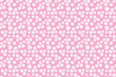 Çiçek vektörü illüstrasyonlu kusursuz desen, geleneksel batik motifi