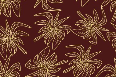 Çiçek Arkaplanı - Kusursuz Desen Vektörü, Çiçek Batik Motifi