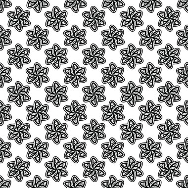 Seamless pattern with abstract geometric vector clipart