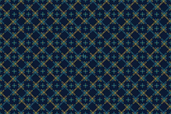 Soyut geometrik vektör mavi, sarı ve koyu mavi arkaplan ile kusursuz desen