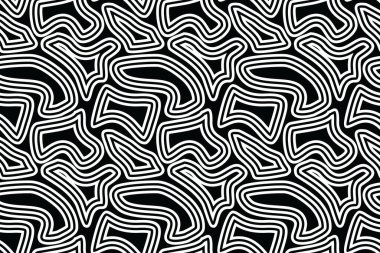 Soyut geometrik vektör ile kusursuz desen, basit batik motif, Endonezya Batik Motifi