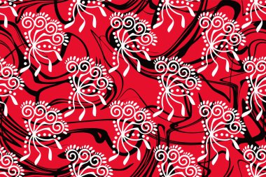 Soyut geometrik, geleneksel tarz, klasik dekorasyon sanatı ile kusursuz desen