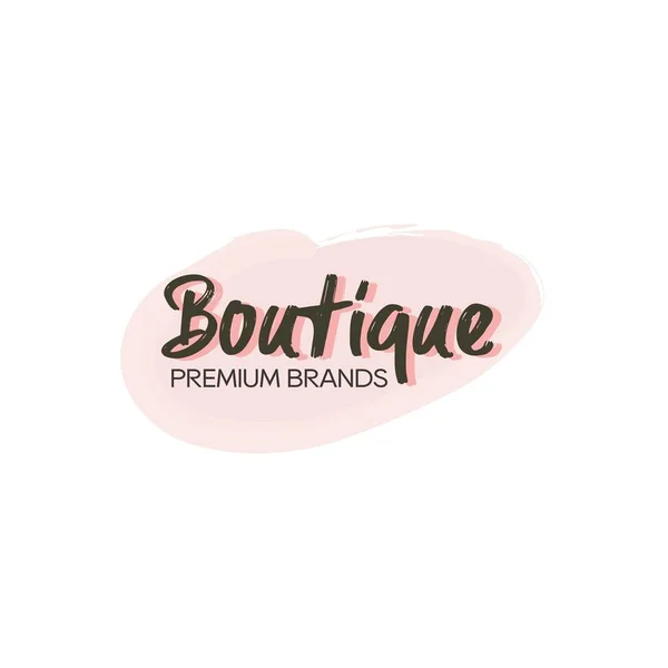 Moda Mağazası Logosu Butik Logosu Terzi Mankeni Moda Mağazası Logosu — Stok Vektör