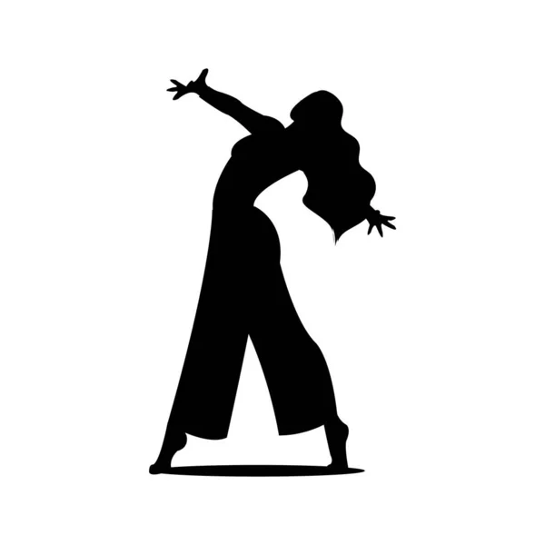 Danseuses Isolées Sur Fond Blanc Des Jeunes Femmes Souriantes Qui — Image vectorielle