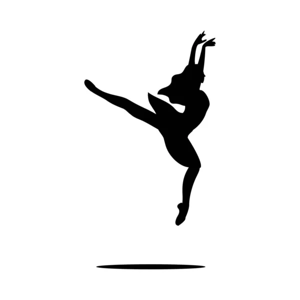 Vrouwelijke Dansers Geïsoleerd Witte Achtergrond Lachende Jonge Vrouwen Die Genieten — Stockvector