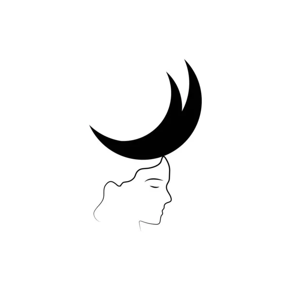 Logotipo Boho Espiritual Elementos Design Conceito Moda Mulher Minimalista Beleza —  Vetores de Stock