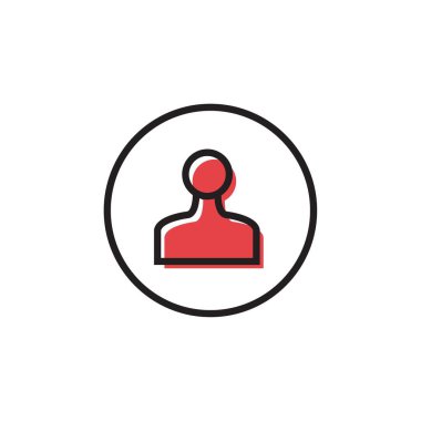 User icon in trendy flat style isolated on white background. Profile symbol for your web site design, logo, app, UI. Vector illustration, EPS10.