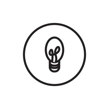Light bulb icon. Idea symbol. Flat design style eps 10