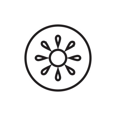 Sun icon on background for graphic and web design. Creative illustration concept symbol for web or mobile app