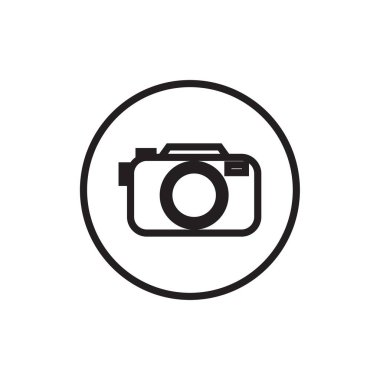 Camera Icon Logo Design Element. Can be used for photography, camera, technology, equipment icon