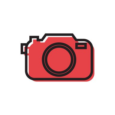 Camera Icon Logo Design Element. Can be used for photography, camera, technology, equipment icon