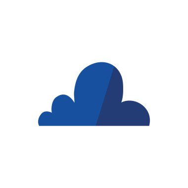 Cloud computing icon. Flat design style eps 10 vector illustration.