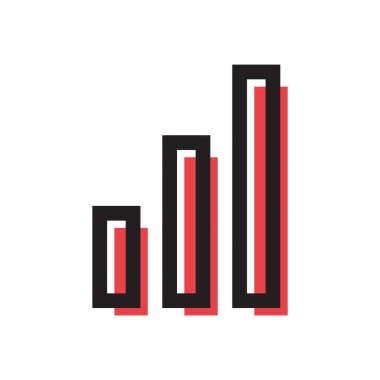 Presentation board icon in flat style. Board vector illustration on white isolated background.