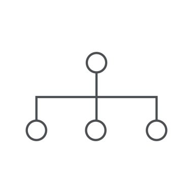 Network icon in flat style. Network vector illustration on white isolated background. Network business concept.