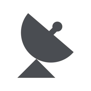 Satellite icon. Flat design style eps 10 vector illustration.