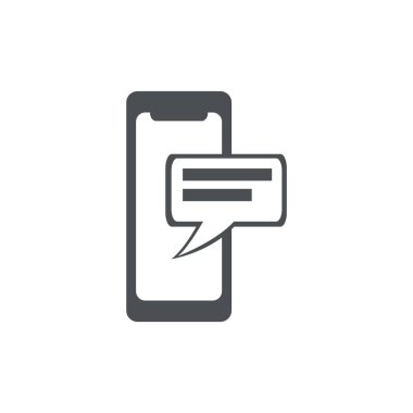 Smartphone Chat Logo Icon