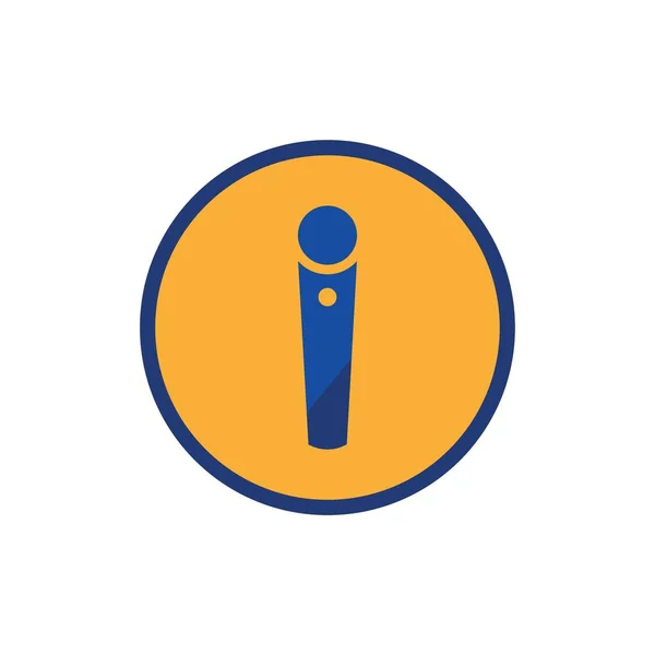 Microphone Icon Background Graphic Web Design Creative Illustration Concept Symbol — ストックベクタ
