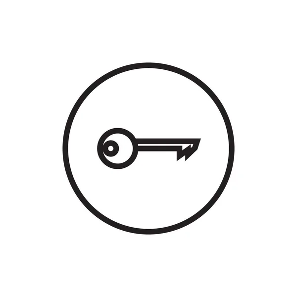 Key Icon Logo Design Element Supported Can Used Web Mobile — Stok Vektör