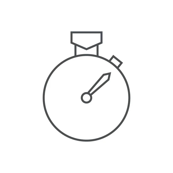 Icône Chronomètre Dans Style Plat Gestion Temps Chronomètre Minuterie — Image vectorielle