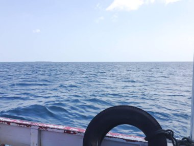 View from the boat to the island of Karimunjawa, Indonesia.