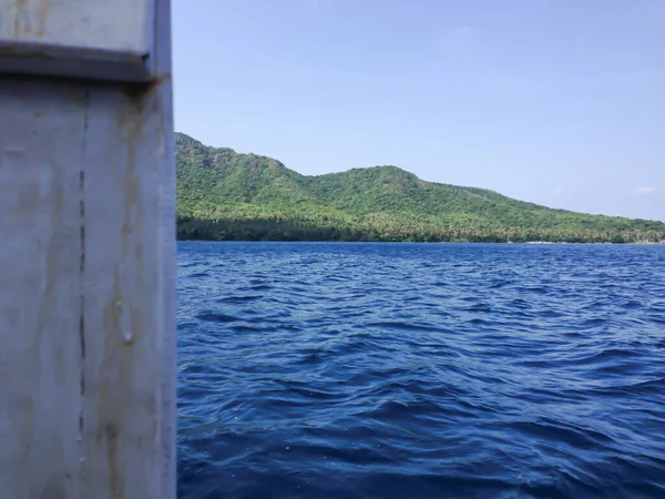 Uitzicht Vanaf Boot Naar Het Eiland Karimunjawa Indonesië — Stockfoto