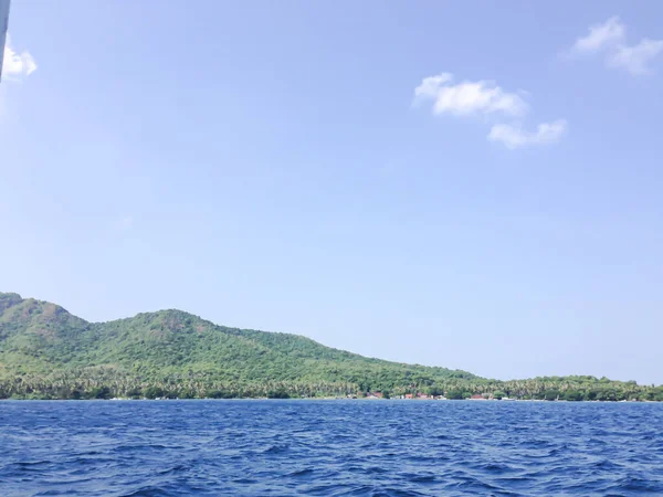 Tekneden Endonezya Nın Karimunjawa Adasına Görüntü — Stok fotoğraf