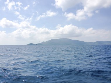 Endonezya 'daki Karimunjawa adasının güzel deniz manzarası