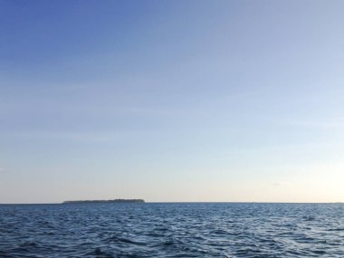 Beautiful tropical beach in Karimunjawa at summer time. Nature background. 