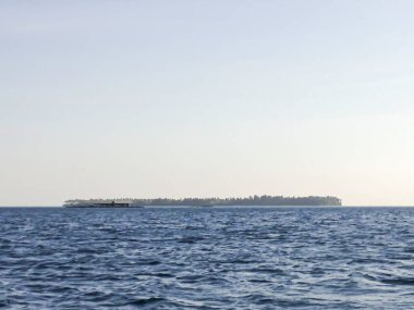 Beautiful tropical beach in Karimunjawa at summer time. Nature background. 