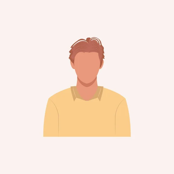 Half Body Handsome Man Colorful Portrait Avatars Social Networks Vector — Stock Vector