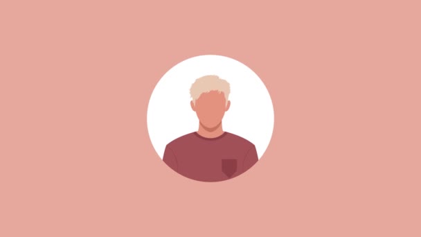 Personaje Gente Miembro Del Equipo Comunidad Para Éxito Colectivo Redes — Vídeo de stock