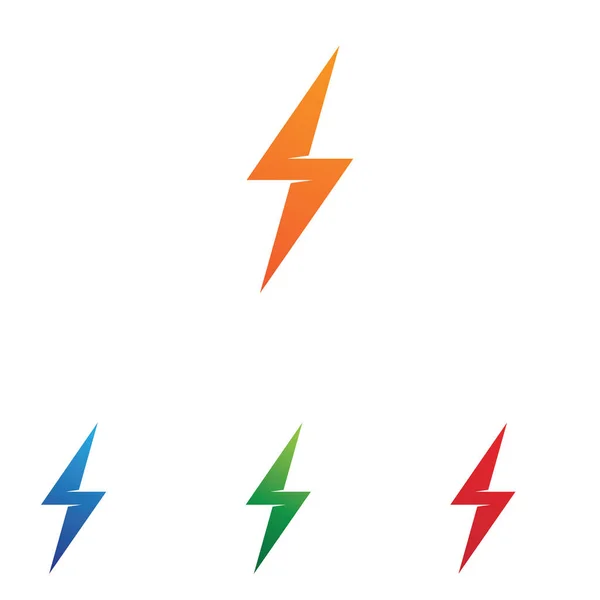 Логотип Вектор Символов Thunderbolt — стоковый вектор