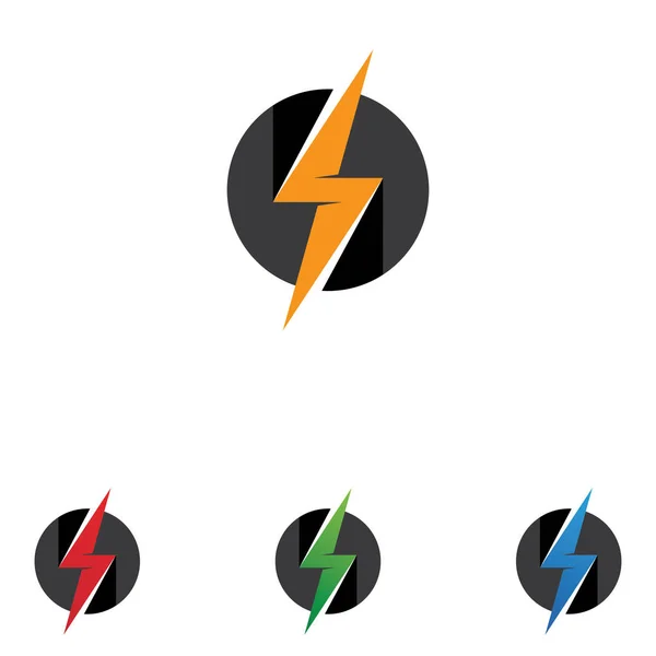 Thunderbolt Logo Symbool Vector — Stockvector