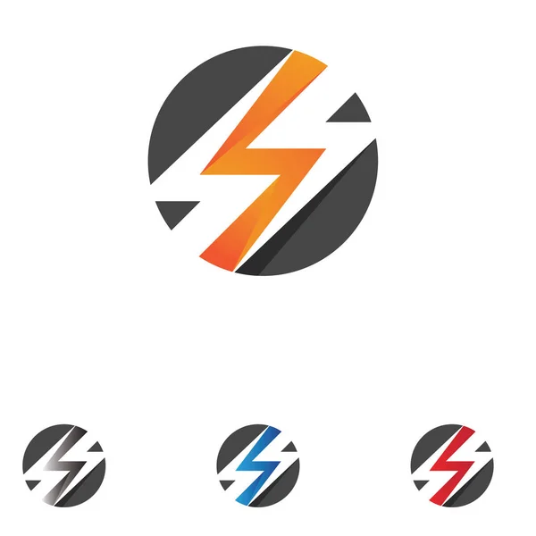 Logo Thunderbolt Vector Símbolo — Vector de stock
