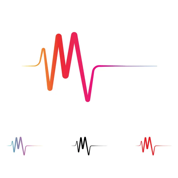 Πρότυπο Εικονογράφησης Διανυσματικού Σχεδιασμού Εικονιδίου Λογότυπου Μουσικής — Διανυσματικό Αρχείο