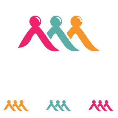 People team Community Group logosu, ağ ve sosyal simge vektörü