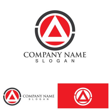 Bir Harf Şablonu vektör resimleme tasarımı