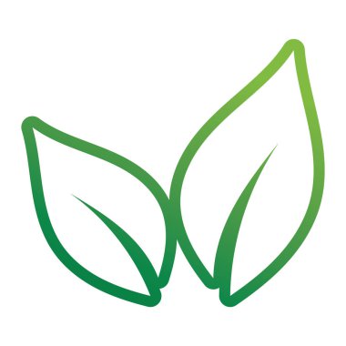 Yaprak yeşil logo ve sembol vektör şablonu
