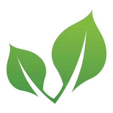 Yaprak yeşil logo ve sembol vektör şablonu