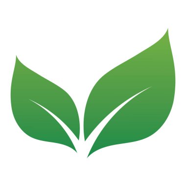 Yaprak yeşil logo ve sembol vektör şablonu