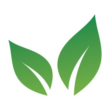 Yaprak yeşil logo ve sembol vektör şablonu