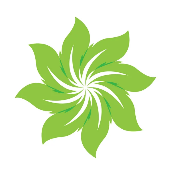 Зеленый Орнамент Векторный Шаблон Символа — стоковый вектор