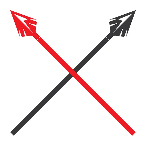 Spear Logo Icono Vector Imagen — Archivo Imágenes Vectoriales
