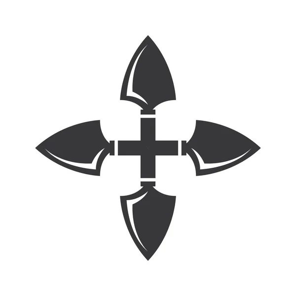 Spear Logo Icono Vector Imagen — Archivo Imágenes Vectoriales