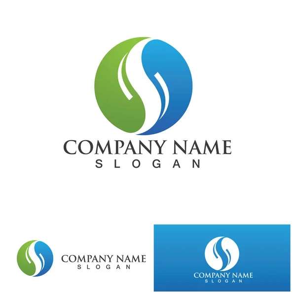 Företagsbrev Logo Design Vektor — Stock vektor