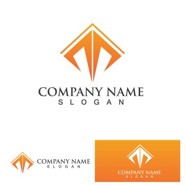 ev binalar logo ve simgeleri simgeleri templat