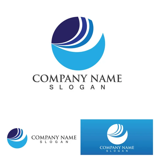 Financiamento Empresas Logotipo Marketing Design Ilustração Vetorial — Vetor de Stock