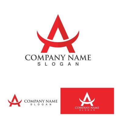 Bir Harf Logo Şablonu vektör illüstrasyon tasarımı