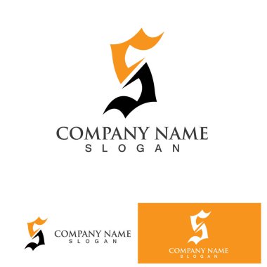   S logo tasarım vektörü İş