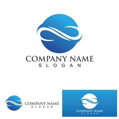 Sonsuzluk Tasarımı Vektör Simgesi Logo şablonu tasarımı